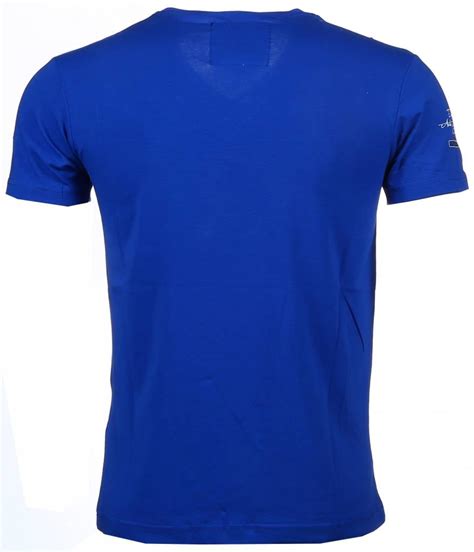 Blauw Shirts met korte mouwen 